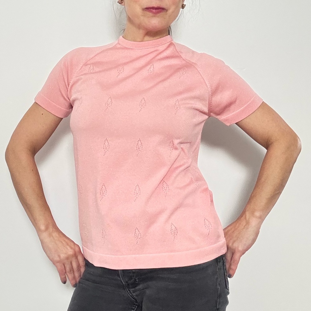 Vintage Pink Women's knit Top - Size 36 EU